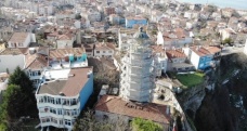 162 yıllık Şile Feneri'ndeki restorasyon çalışmaları havadan görüntülendi