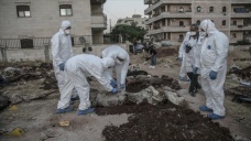 Afrin'de 35 kişinin gömüldüğü toplu mezar bulundu
