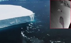 Antarktika’dan kopan buzdağı böyle görüntülendi