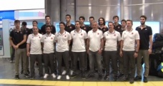 Avrupa üçüncüsü Ümit Milli Erkek Basketbol Takımı İstanbul’a geldi