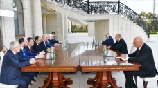 Azerbaycan Cumhurbaşkanı Aliyev, Kurtulmuş başkanlığındaki AK Parti heyetini kabul etti