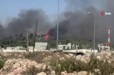 Batı Şeria'da çıkan orman yangını yerleşim yerlerini tehlikeye atıyor