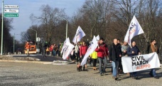 Berlin’den çıkan 'Halep için sivil yürüyüş' hareketi Viyana'da
