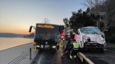 Beykoz'da İETT otobüsünün karıştığı kazada 3 kişi yaralandı