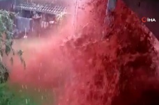 Brezilya'da sel suları evi yerle bir etti
