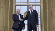 Cumhurbaşkanı Erdoğan, Filistin Devlet Başkanı Abbas'ı resmi törenle karşıladı