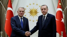 Cumhurbaşkanı Erdoğan Fransa Dışişleri Bakanı Ayrault'yu kabul etti