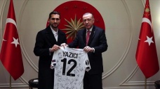 Cumhurbaşkanı Erdoğan Milli Futbolcu Yusuf Yazıcı'yı kabul etti