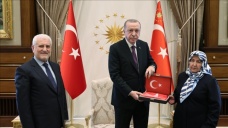 Cumhurbaşkanı Erdoğan, şehit Savcı Kiraz'ın anne ve babasını kabul etti