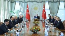 Cumhurbaşkanı Erdoğan Türk Devletleri Teşkilatı Aksakallar Konseyi Heyeti'ni kabul etti