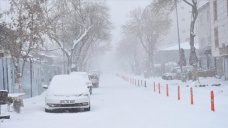 Doğu Anadolu yoğun karla ilkbaharda yeniden beyaza büründü