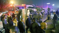 Düzce'de yolcu otobüsü devrildi: 9 yaralı