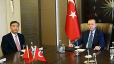 Erdoğan, Çin Devlet Konseyi Başbakan Yardımcısı Yang'ı kabul etti