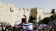 Fanatik Yahudi yerleşimcilerin, Doğu Kudüs'teki provokatif 'bayrak yürüyüşü' başladı