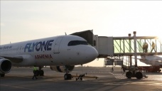 FlyOne'ın uçağı Ermenistan'dan İstanbul'a ilk uçuş için Erivan'dan havalandı