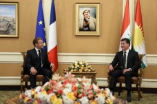 Fransa Cumhurbaşkanı Macron, IKBY Başkanı Barzani ile görüştü