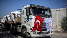 Gazze ye Türkiye den gönderilen yardımların dağıtımı tamamlandı