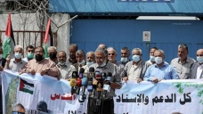 Gazzelilerden İsrail'in müdahalelerine maruz kalan Kudüs'le dayanışma gösterisi