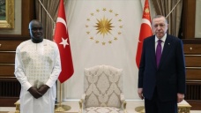 Gine Bissau Büyükelçisi Mane, Cumhurbaşkanı Erdoğan'a güven mektubu sundu