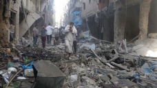 Halep te hava saldırısı: 14 ölü