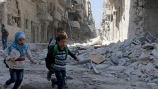 Halep'e hava saldırısı: 9 ölü