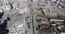 Halep’in batısına ilk konvoy ulaştı