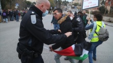 İsrail polisinden Kudüs'teki 'işgal ve yerleşim karşıtı' protestolara müdahale