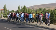 Kırşehir'de işçilerden 'yemek' eylemi