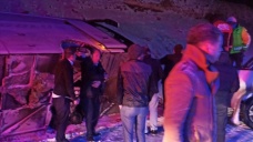 Malatya'da yolcu otobüsünün devrilmesi sonucu 2 kişi yaralandı