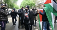 Paris’te Filistin’e destek gösterisi