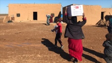 Rasulayn'da Türk Kızılay ve AFAD'dan ihtiyaç sahibi 130 aileye insani yardım