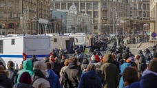 Rusya'da savaş karşıtı gösteriler düzenlendi