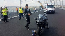 Sofuoğlu Osmangazi Köprüsü'nde test sürüşü yaptı