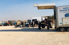 Suriye sınırının sıfır noktasında sürücülerden istasyon talebi