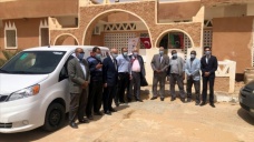TİKA Libya’nın tarihi Gadamis kentine ilaç nakil aracı hibe etti