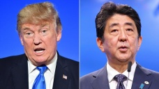 Trump ve Abe Kuzey Kore'ye karşı birlik mesajı verdi