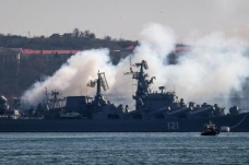 Ukrayna, Rus kruvazör gemisini vurdu
