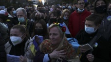 Yunanistan'da Ukrayna'ya destek gösterisi yapıldı