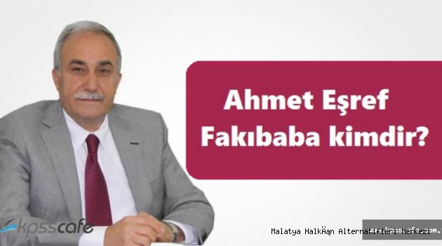 Tarım Gıda ve Hayvancılık Bakanı Dr Ahmet Eşref Fakıbaba Biyografisi